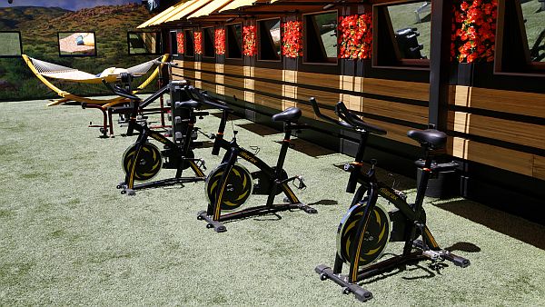 Big Brother 20 - Backyard with Fitness equipment picture